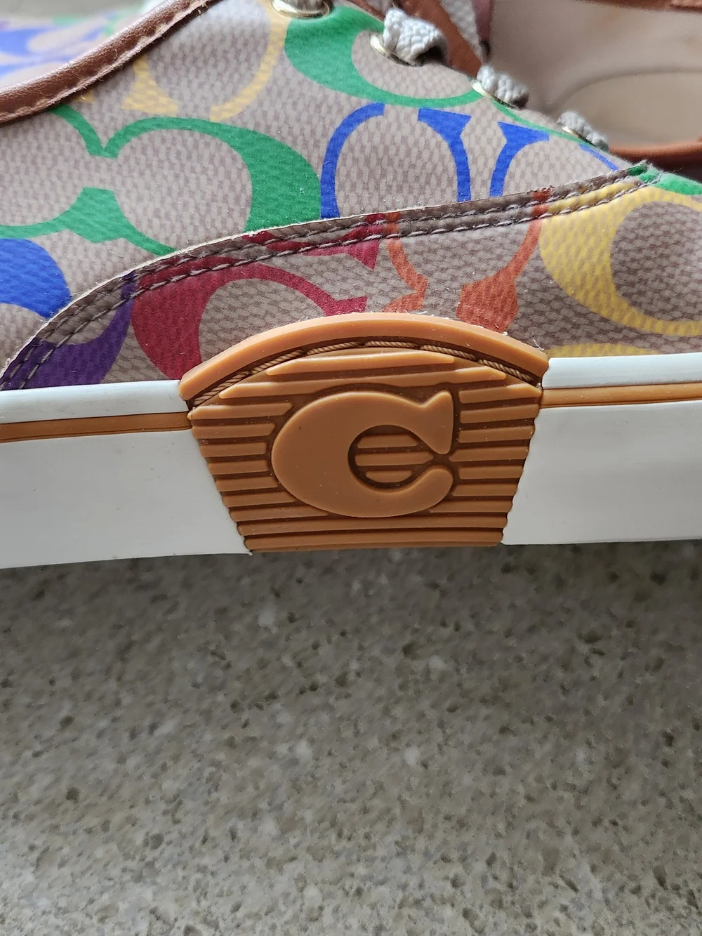 COACH Signature Multicolor Canvas Sneakers
